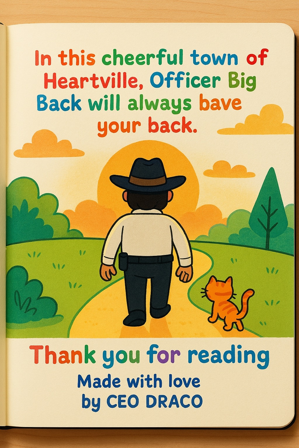 Officer Big Back Saves the Town