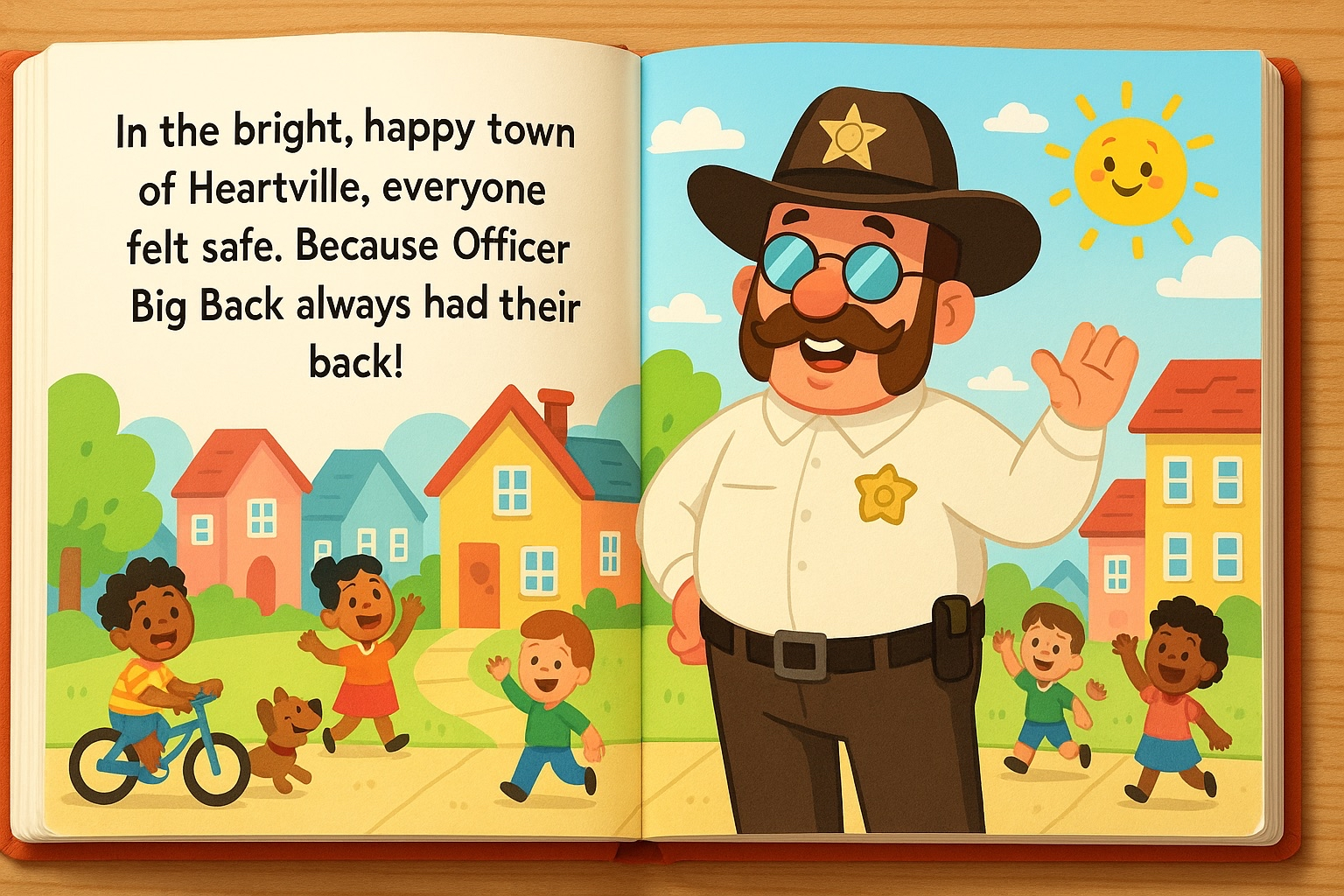 Officer Big Back Saves the Town